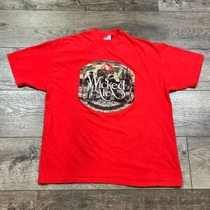 Vintage 90s Pete's Wicked Ale Beer Red T-Shirt Single Stitch USA Men's Size XL